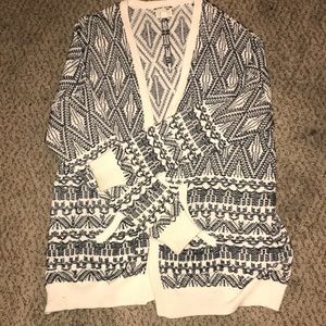 LA Hearts Printed Cardigan